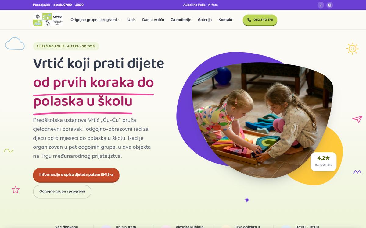 vrticcucu.edu.ba homepage